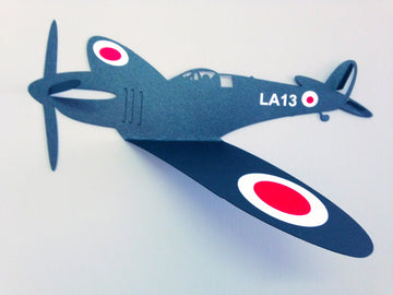 3D Wall art - Spitfire planes in blue
