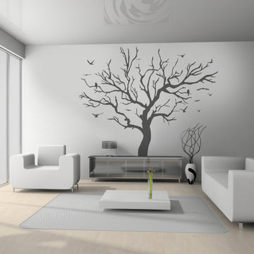 Bushwillow tree vinyl wall sticker in black - room