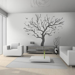 Bushwillow tree vinyl wall sticker in charcoal - room