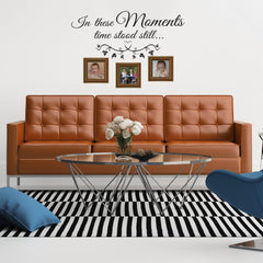 In these moments - vinyl wall poetry