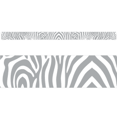 Frosted Zebra Stripes - Vinyl glass stickers