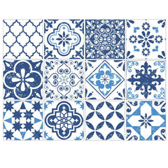 Mediterranean Blue - 30 x 30cm - Vinyl Wall Tiles