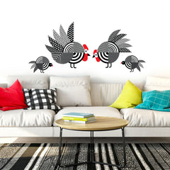 African Guinea fowl vinyl wall stickers