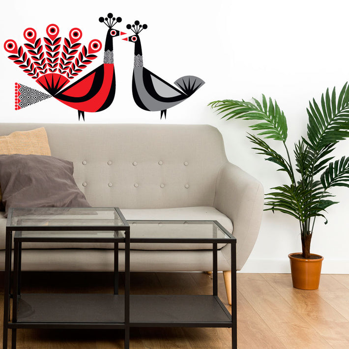African Peacock - vinyl wall stickers