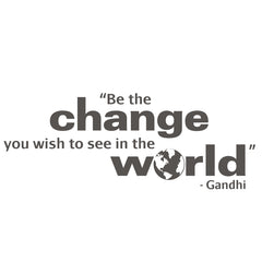 Gandhi Quote - vinyl wall poetry