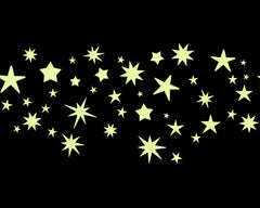 Stars - Glow in the dark stickers
