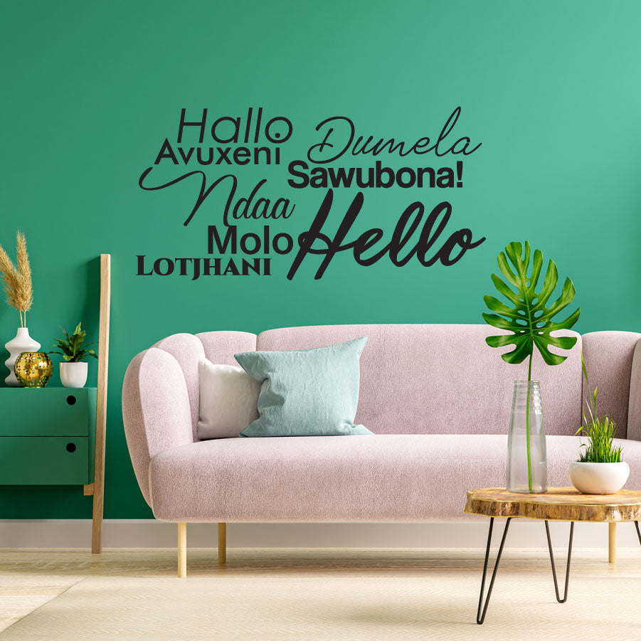 Hello South Africa! - vinyl wall stickers