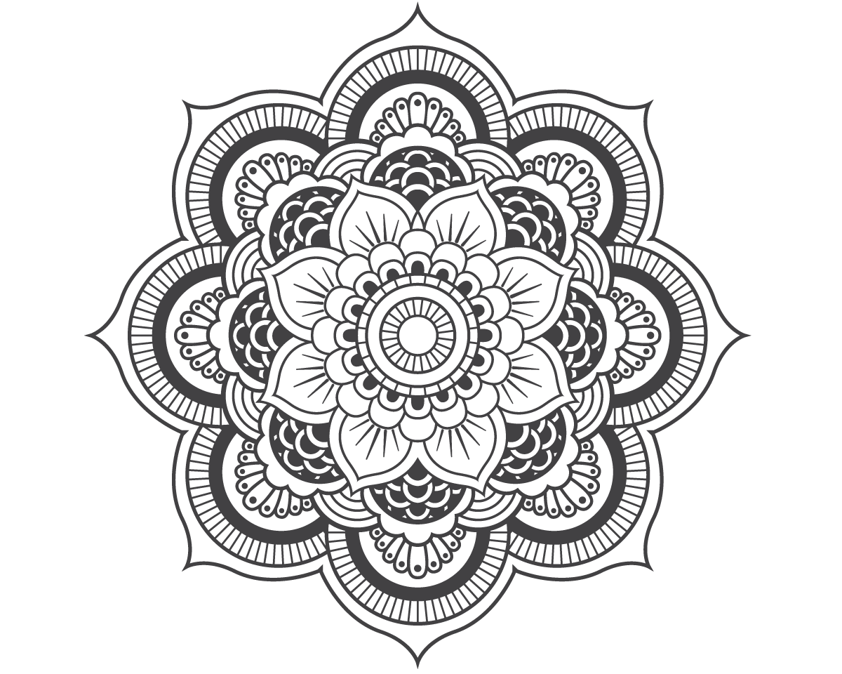 Mandala Flower vinyl wall sticker Fantastick