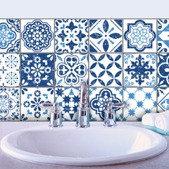 Mediterranean Blue - Vinyl Tile Strips