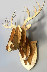 3D Stag Head - Patterned