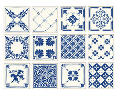 Delft Antique Blue - Vinyl Wall Tiles