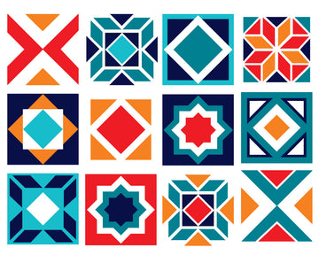 Moroccan Blue - Vinyl Wall Tiles