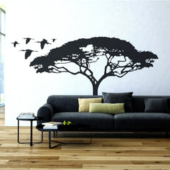 Acacia tree vinyl sticker in room