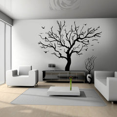 Bushwillow tree vinyl wall sticker in black - room
