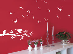 Flying Swallows - vinyl wall art