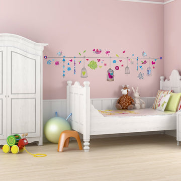 Whimsical Birdcages - Kid's wall stickers
