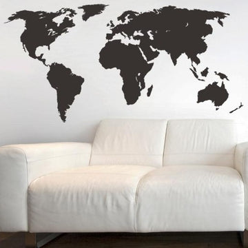 World Map - vinyl wall sticker